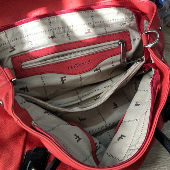 Frederic, red leather purse - Picture 3 of 13